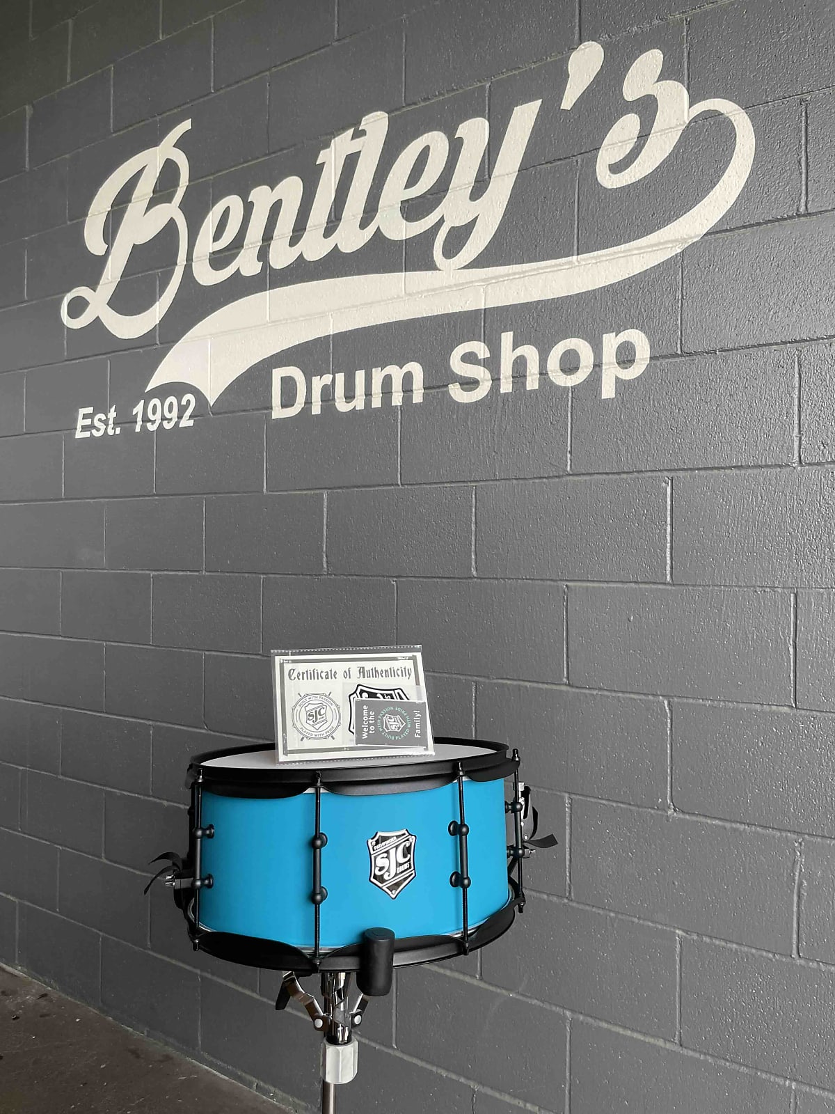 SJC Pathfinder Series 6.5x14 Snare Drum in Caribbean Blue w/ Matte Black Hardware *IN STOCK*